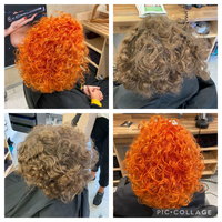 orange Locken von Friseur Haargenau